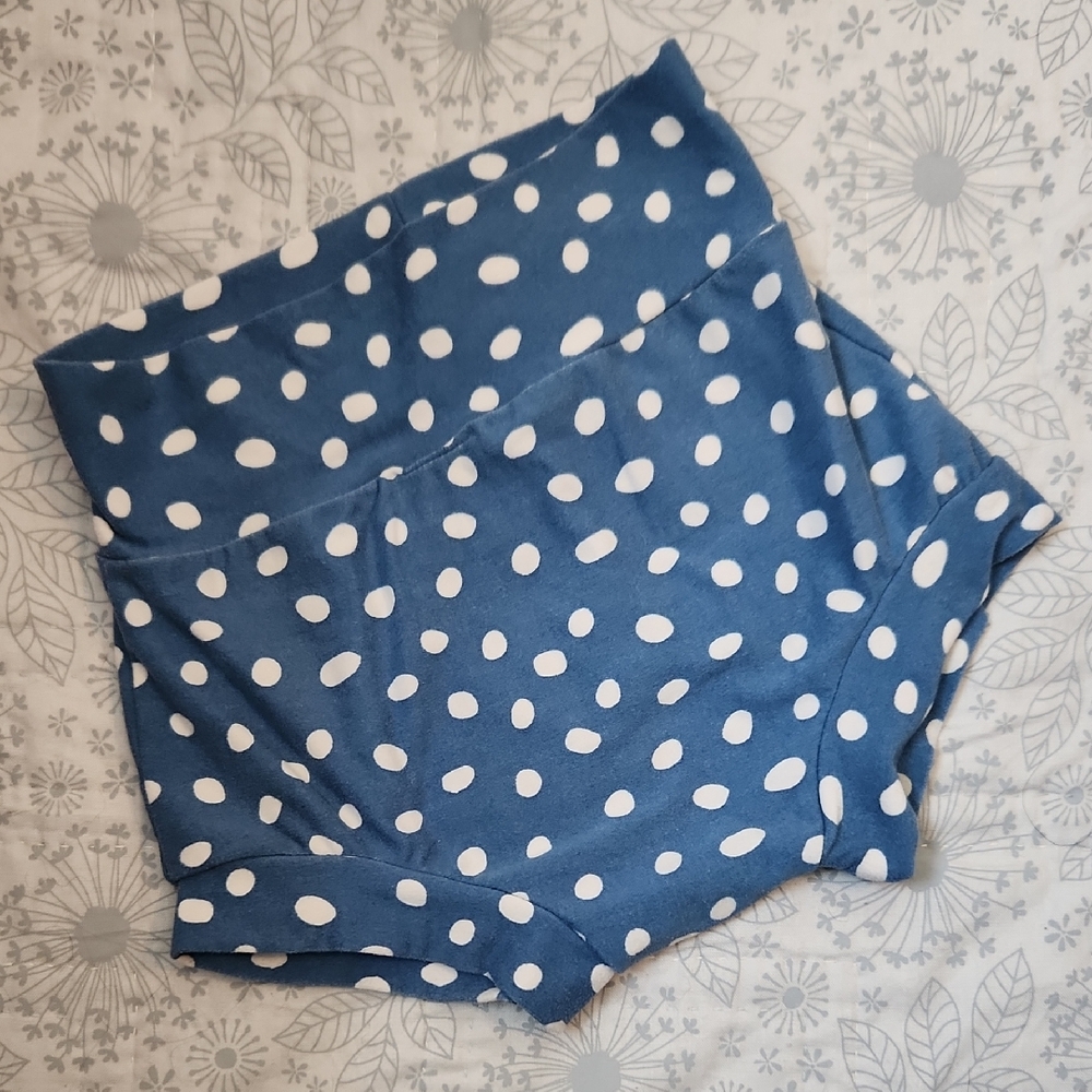Blue and White Polka Dot Toddler Bloomers